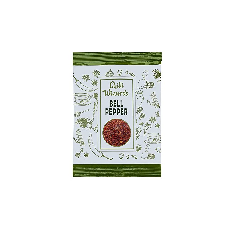 Sweet Red Bell Pepper Flakes 500g - Chilli Wizards