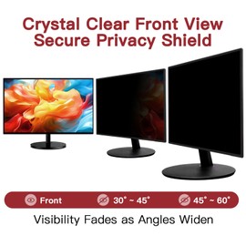 2 Pack 22 Inch Privacy Screen for Computer Monitor 16:10 Aspect Ratio, Eye Protection Anti Glare Computer Screen Cover, Removable Anti-Scratch Computer Screen Privacy Shield for 22''Widescreen