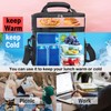 JOINGO Lunch Box For Men/Women,Large Double-layer Insulated Expandable Reusable Leakproof