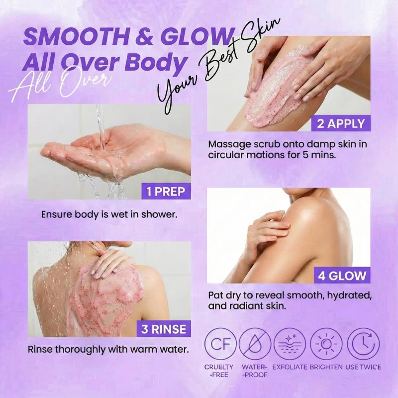 Erha21 Exfoliante Fresa Colágeno Hialurónico Corporal