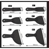 VKE Surface Spatula Set (5 Pieces) in Case Professional with