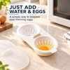 Microwave Egg Poacher for Quick Breakfasts – Double-Cup PP Egg