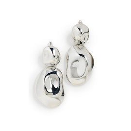 LELET NY Women's Zoe Drop Earrings, Rhodium, Silver, One Size