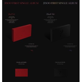 JISOO FIRST SINGLE ALBUM Black Ver (Folded Poster)
