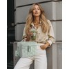 WONDAY Insulated Lunch Box for Women, 8L Green Puffy Lunch