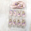 Spring Press on Nails Almond Shape Fake Nails French Tip