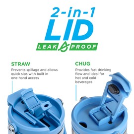 SENSO® Venture DuoFlow 30 oz Vacuum Insulated Stainless Steel Travel Tumbler - Double-Wall Insulated with Copper Lining, Flip-Top Lid, and Handle (GRAY)