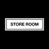 Store Room Plastic Door Sign with double sided fixing tape