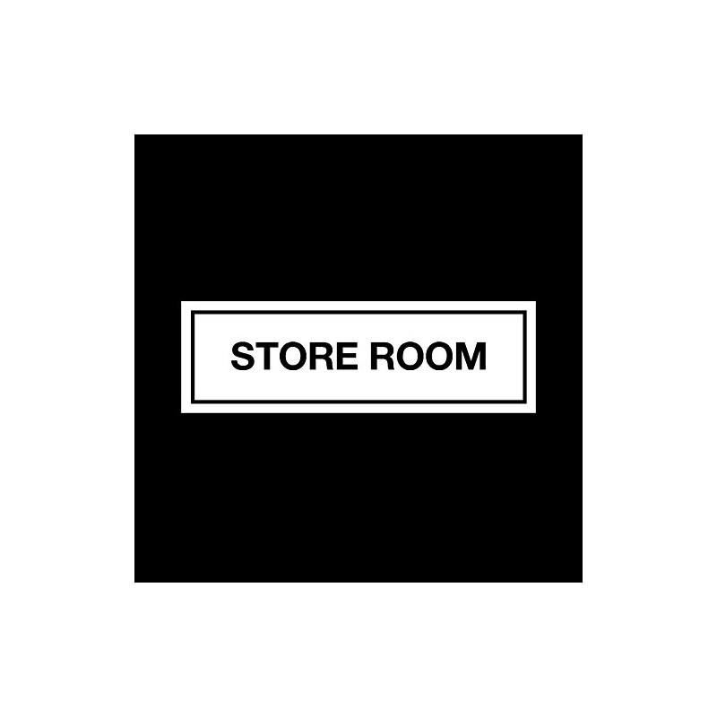 Store Room Plastic Door Sign with double sided fixing tape