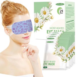 21 PACKS Self Heated Eye Mask Disposable Soothing Steam Eyes Moisturizing Heat Eye Mask Warm And Comfy For Migraines Tired Eyes Dry Eyes