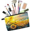 Livel lhood Sunflower Makeup Bag Field of Sunflowers Small Toiletry