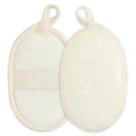 2 Pcs Exfoliating Loofah Sponge, Body Natural Loofah,Back Brush,Bath Sponges for Men & Women, Exfoliating Body Scrubber for Women and Men