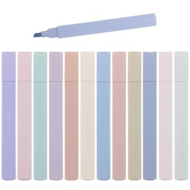Tupalizy 12PCS Assorted Colors Highlighters No Bleed Pastel Highlighter Chisel Tip Marker Pens for Bible Pages Study Journaling Annotating Books Notes Taking Students School Classroom Office Supplies