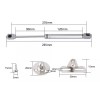 SIQUAR Piston Amortiguador De Gas Para Puertas Alacena Closet