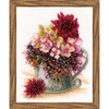 Lanarte Pink Blush Bouquet Counted Cross-Stitch Kit
