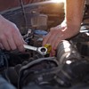 sourcing map Double Box End Ratcheting Wrench 12mm-14mm CR-V Steel