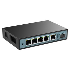 SODOLA 6 Port 2.5G Web Managed Switch,1 10G SFP Slot&5 x 2.5G Base-T Ports,Static Aggregation/QoS/VLAN/IGMP, Metal Fanless Smart Multi-Gigabit Network Switch