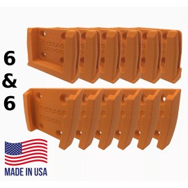 RIDGID ORANGE! 6 / 6 Combo Pack RIDGID 18V Tool and Battery Mounts / Hangers / Holders