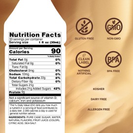 Monin - Hazelnut Syrup, Nutty Taste of Caramelized Hazelnut, Natural Flavors, Great for Mochas, Lattes, Smoothies, Shakes, and Cocktails, Non-GMO, Gluten-Free (1 Liter)