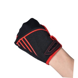SUPVOX 1pair Professional Anti-Slip Bowling Gloves Breathable Elastic Sports Gloves for Bowling XL Red Fingerless Design Comfortable Fit for Enhanced Performance