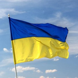 Double Sided Ukraine Flag 3x5 ft Outdoor- Ukrainian National Flags Heavy Duty 210D Polyester with Brass Grommets