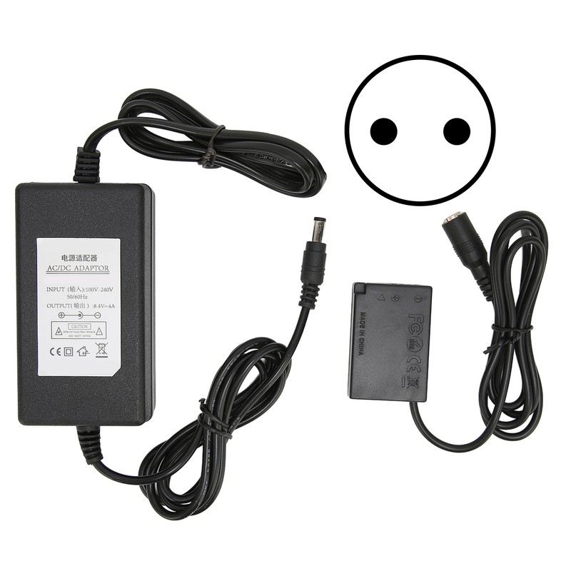 DRE18 DC Coupler Dummy Battery with Power Adapter for EOS