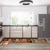 3 Pcs Kitchen Rug Set Non Skid Thick Black Kitchen