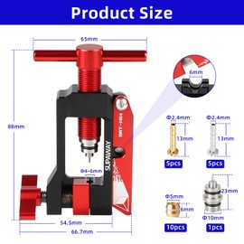 Supaway Hydraulic Bicycle Tube Cutter Bicycle Hydraulic Hose Fitting Insert Needle Driver Insertion Tool Hydraulic Hose Insert Hydraulic Hose Cutter for Road Bike, Mountain Bike
