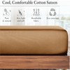 AL NOOR HOME Premium Beige Fitted Sheet - 100% Pure