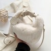 Lakeruta Women's Eco Fur Mini Shoulder Bag, Handbag, Fluffy, Mokomoko,