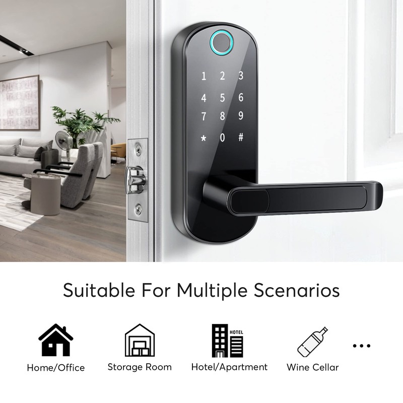 TTLock Smart Lock - Bluetooth Enabled Fingerprint & Touchscreen Keyless