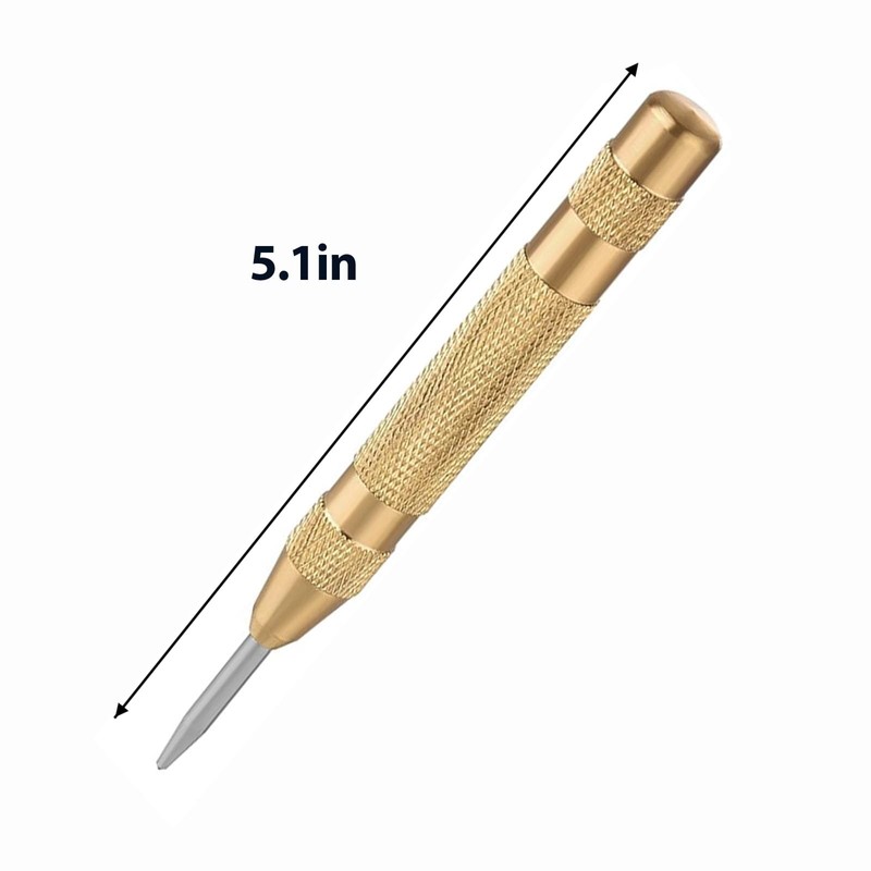 5 PCS Step Drill Bit, Automatic Center Punch, 50 Size