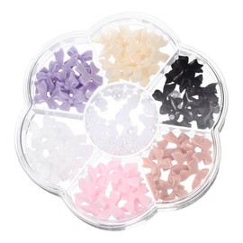 Ipetboom Nail Art Accessories and Bowknot Patches Elegant Nail Jewels for Vacations and Mixed Ribbons