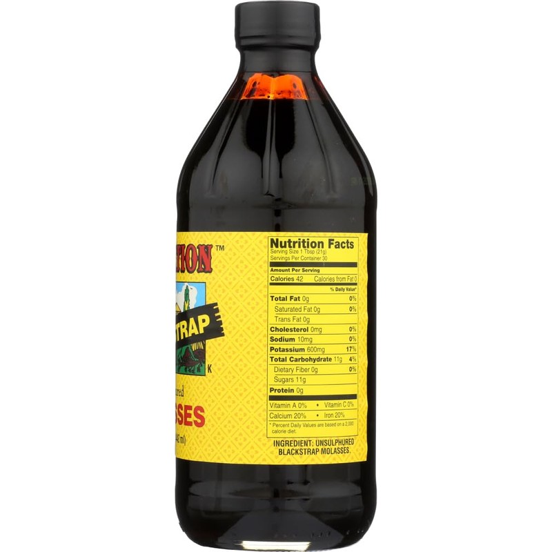 Plantation Blackstrap Molasses, 15-Ounce Glass(Pack of 3)