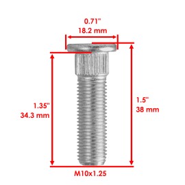 Yamaha 8 Rear Wheel Stud Bolt Serration For Yamaha YFZ450 2007-2013 / YFZ450R 2009-2021