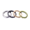 Bobeey 4pcs Round Carabiner Metal Key Ring, Spring Snap Hooks