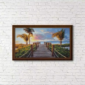 Crafting Spark (Wizardi) Bridge in Heaven WD316 27.6 x 15.7 inches Crafting Spark Diamond Painting Kit