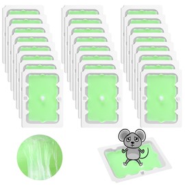 Qualirey 24 Pack Mouse Glue Trap, Super Sticky Traps Mouse Size for Mice and Rats, Pre-Scented, Non Toxic Mice Glue Boards, Rodent Sticky Pads Indoor for Home, Easy to Use, Pet Safe Pest Control
