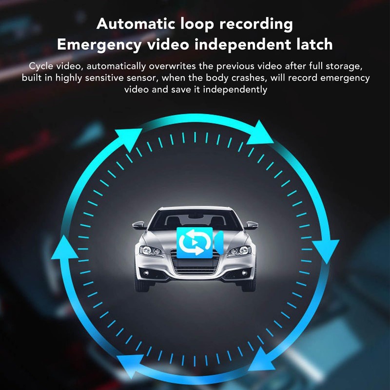 4K Dual Dash Cam with WiFi & GPS, 64GB Memory