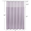 MitoVilla Extra Long 72 x 84 Shower Curtain Set with