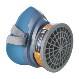 HAOX Half/Full Face Mask With Safety Goggles Filter Anti-Dust/Gas Respirator Reusable - 3200B Half Face 4 in 1 set