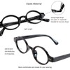 VisionGlobal 5 Pairs Reading Glasses with Spring Hinge, Blue Light