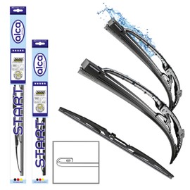 alca® Windscreen Wiper Set with Rear Wiper for Honda Civic IX Tourer (01.2014-12.2016) Start Joint Wiper, Classic