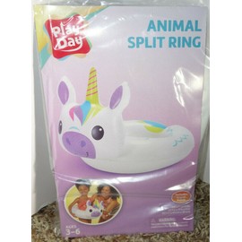 Play Day Animal Split Ring Tube Unicorn Kids Summer Swimming Pool Float Toy
