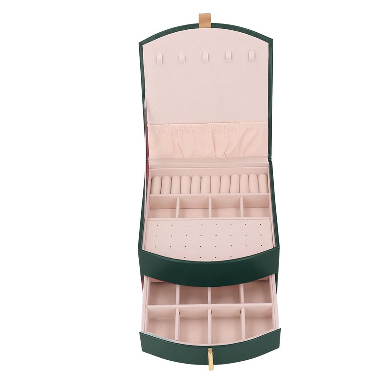Jewelry Box Double Layer Multifunction High Capacity Jewelry Storage Case