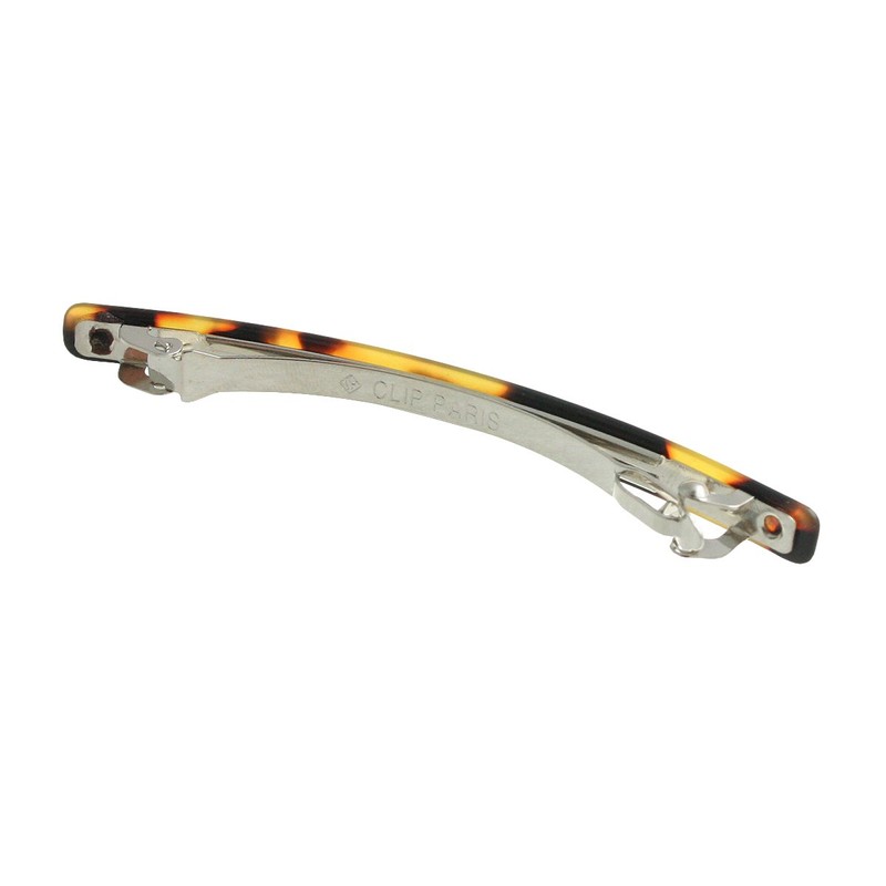 VINGTAINE H-784-BR- Tortoise Shell Style Line Mini Barrette Hair Clip