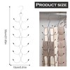 1 Pack Scarf Holder with 12 Compartments, Scarf Hangers, Scarf