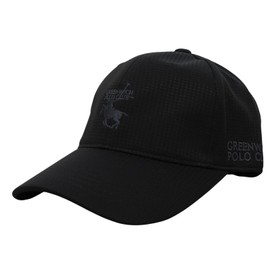 [グリニッジ ポロ クラブ] ユニセックス メッシュキャップ (ワッフルメッシュ・サイズ調整可能) [ 212PC61 ] 帽子 BLK
