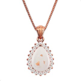 Milky Treasures Teardrop Necklace DIY Breastmilk Jewelry Making Kit | Rose Gold Plated 925 Sterling Silver Pendant | Breastfeeding Keepsake | New Mom Gifts | Baby Shower | Mother's Day [Full KIT]