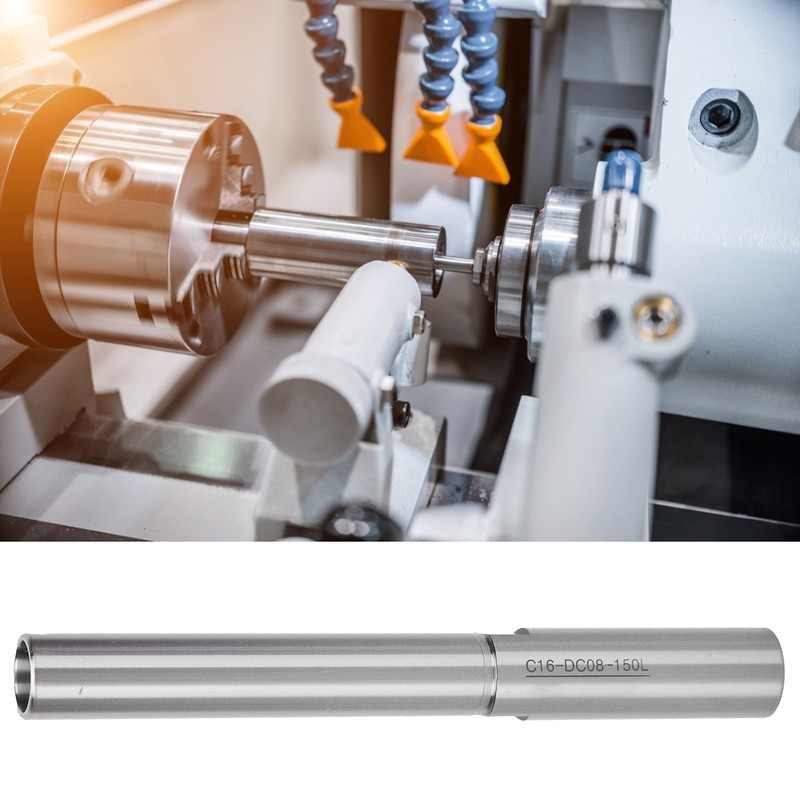 Lathe Extension Rod Collet PullBack Straight Lengthen Milling Accessories C16-DC08-150L